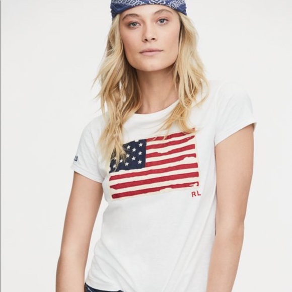 Polo Ralph Lauren Tops - 🇺🇸 Flag T-shirt - Polo/Ralph Lauren - NWT ✨